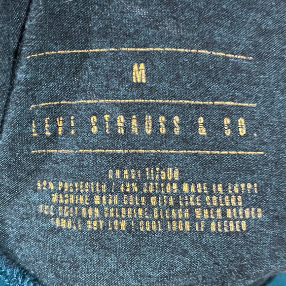 Levi’s Super Soft Gray & Blue Long Sleeve T-Shirt - Size Medium - Picture 5 of 6